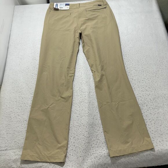 Patagonia Women's 12 Borderless Pants 40 UPF Straight Leg Low Rise Hiking Khaki - Picture 6 of 12